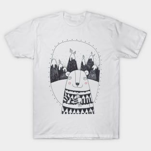 Bear on the hills T-Shirt